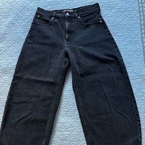 Everlane Black Wide-Leg Jeans